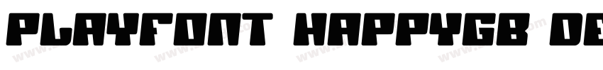 PlayFont HappyGB Dem字体转换